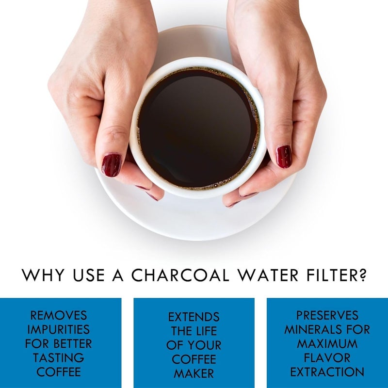 Koolatron Kenmore/Keurig/Cuisinart/Braun Compatible Replacement Charcoal Water Filter 12 Pack Pure & Refreshing Taste - Image 4